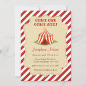 サーカスベイビーシャワーの招待状 招待状 (正面)