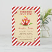 サーカスベイビーシャワーの招待状 招待状 (スタンド正面)