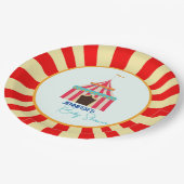 サーカスベビーシャワー紙プレート ペーパープレート (アングル)