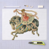 サーカスホースアクロバットダンサー回転木馬ウズダンス 薄葉紙 (クラフト)