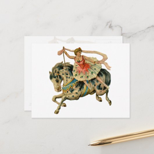 サーカスホースアンドダンサー ポストカード (正面/裏面インサイチュ)