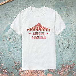 サーカスマスター誕生日テーマパーティーの親 Tシャツ