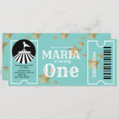 サーカスモダンスターズ誕生日チケットパーティー 招待状 (正面/裏面)