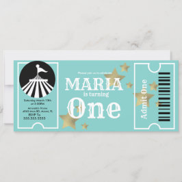 サーカスモダンスターズ誕生日チケットパーティー 招待状