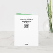 サーカスユーモアのあるピエロアートワーク サンキューカード (裏面)