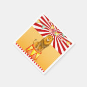 サーカスライオンカーニバルベビーシャワー誕生日パーティー スタンダードカクテルナプキン (角)