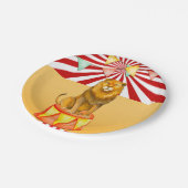 サーカスライオンカーニバルベビーシャワー誕生日パーティー ペーパープレート (アングル)