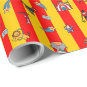 サーカスラッピング紙転が-  ラッピングペーパー (ロールコーナー)