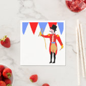 サーカスリングや輪マスターサーカスパーティー スタンダードカクテルナプキン (インサイチュ)