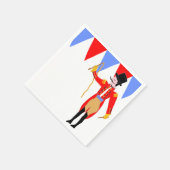 サーカスリングや輪マスターサーカスパーティー スタンダードカクテルナプキン (角)