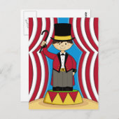 サーカスリングマスターはがき ポストカード (正面/裏面)