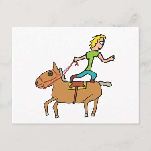 サーカスロデオホースライディング ポストカード (正面)