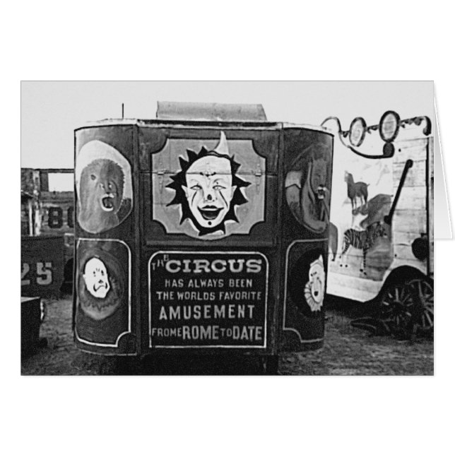 サーカスワゴンヴィンテージ1937モンタナ写真 (正面横)