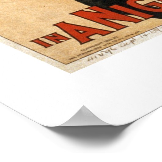 サーカスヴィンテージ劇場ポスターの夜 ポスター (角)