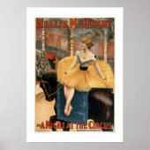 サーカスヴィンテージ劇場ポスターの夜 ポスター (正面)