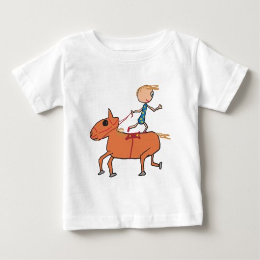 サーカス乗馬 ベビーTシャツ (正面)