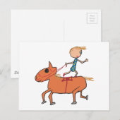 サーカス乗馬 ポストカード (正面/裏面)
