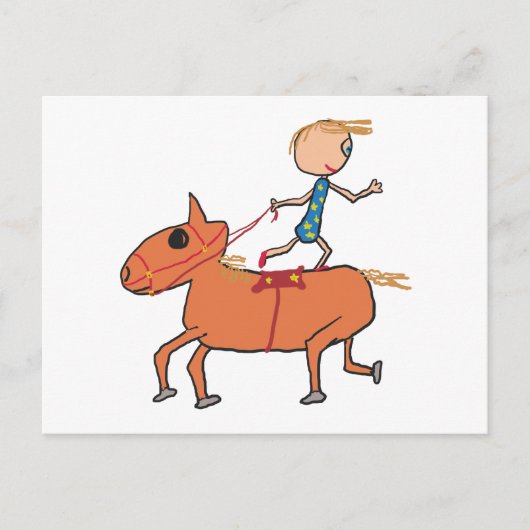 サーカス乗馬 ポストカード (正面)