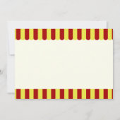 サーカス列車の写真 招待状 (裏面)