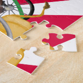 サーカス動物おもしろい子供の誕生日ジグソーパズル ジグソーパズル (側面)