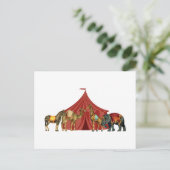 サーカス動物およびテントポストカード ポストカード (スタンド正面)