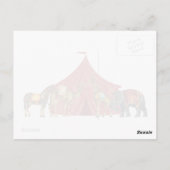 サーカス動物およびテントポストカード ポストカード (裏面)