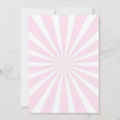 サーカス動物かわいいガーリー3歳の誕生日 招待状 (裏面)