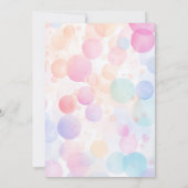 サーカス動物の誕生日パーティーへの招待 招待状 (裏面)