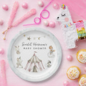 サーカス動物の赤ちゃんシャワー ペーパープレート (パーティー)