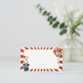 サーカス動物カーニバル座席表ビュッフェ プレイスカード (スタンド正面)