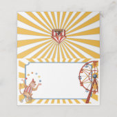 サーカス動物カーニバル座席表ビュッフェ プレイスカード (外部開封)