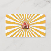 サーカス動物カーニバル座席表ビュッフェ プレイスカード (裏面)