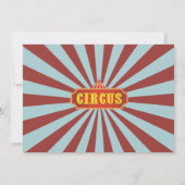 サーカス動物カーニバル誕生日写真 サンキューカード (裏面)