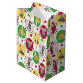 サーカス動物キッズキュートラッピング紙 ミディアムペーパーバッグ (正面アングル)