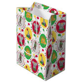 サーカス動物キッズキュートラッピング紙 ミディアムペーパーバッグ (裏面アングル)