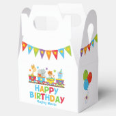 サーカス動物トレインキュート子供の誕生日パーティー フェイバーボックス (オープン)