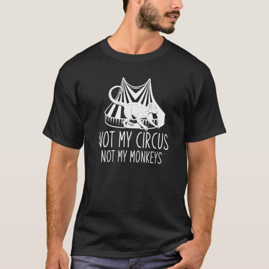 サーカス動物園チンパンジー Tシャツ (正面)