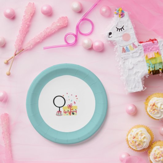サーカス動物子供の誕生日パーティープレート ペーパープレート (パーティー)