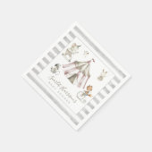 サーカス動物赤ちゃんシャワーペーパーナプキン スタンダードカクテルナプキン (角)