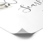 サーカス動物赤ちゃんシャワーWecomeサイン ポスター (角)