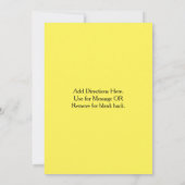 サーカス招待状2 招待状 (裏面)