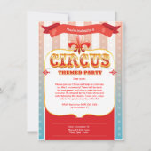 サーカス招待状 招待状 (正面)