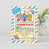 サーカス招待状(象付き) 招待状 (スタンド正面)