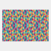 サーカス数々のカラーのロムバス ラッピングペーパーシート (正面)