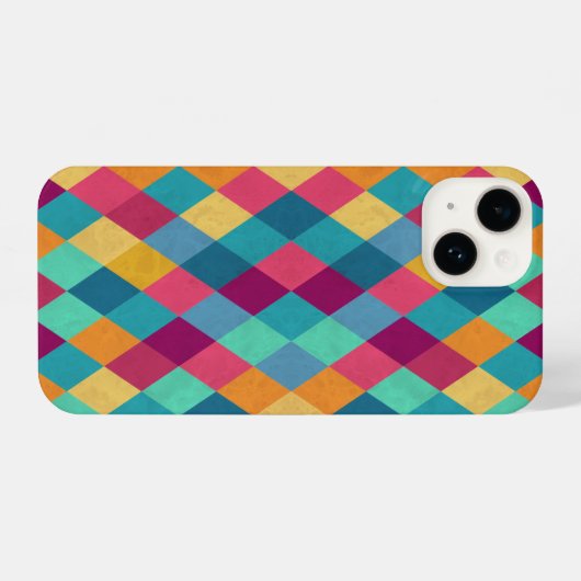 サーカス数々のカラーのロムバス iPhoneケース (裏面横)