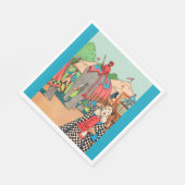 サーカス来は町プリント スタンダードランチョンナプキン (角)