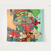 サーカス来は町プリント タペストリー (正面(横))