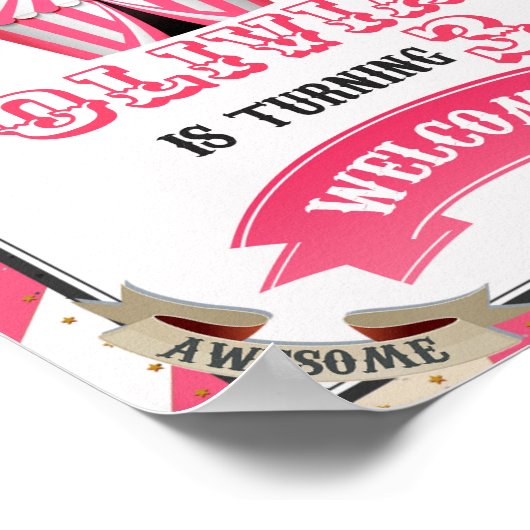 サーカス歓迎パーティーサインカーニバル歓迎ポスター ポスター (角)