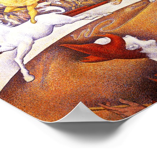 サーカス絵を描ズバイジョルジュスシュラト ポスター (角)