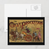 サーカス行列のバックカバー ポストカード (正面/裏面)